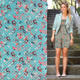 Polyester Chiffon met Applicatie 2151 Polyester Chiffon met Applicatie 2151