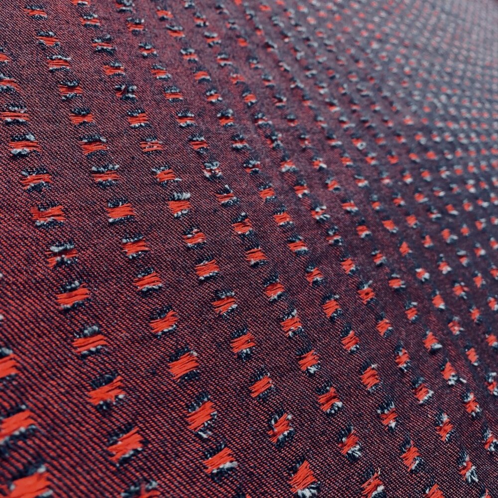 Jean tissé JE31 - rouge / bleu