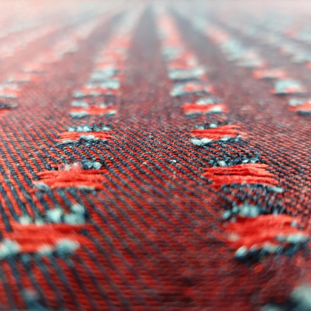 Jean tissé JE31 - rouge / bleu