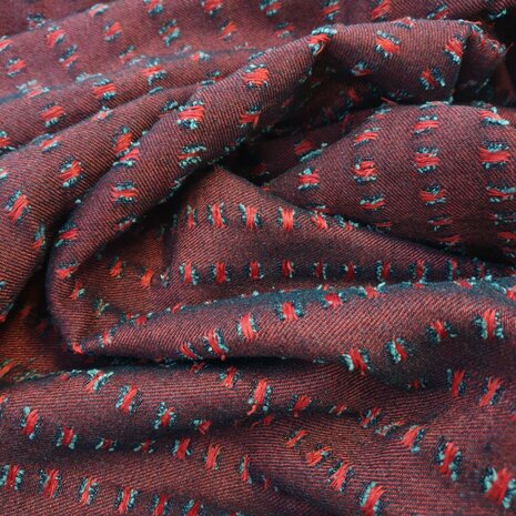 Woven Jeans JE31 - red / blue