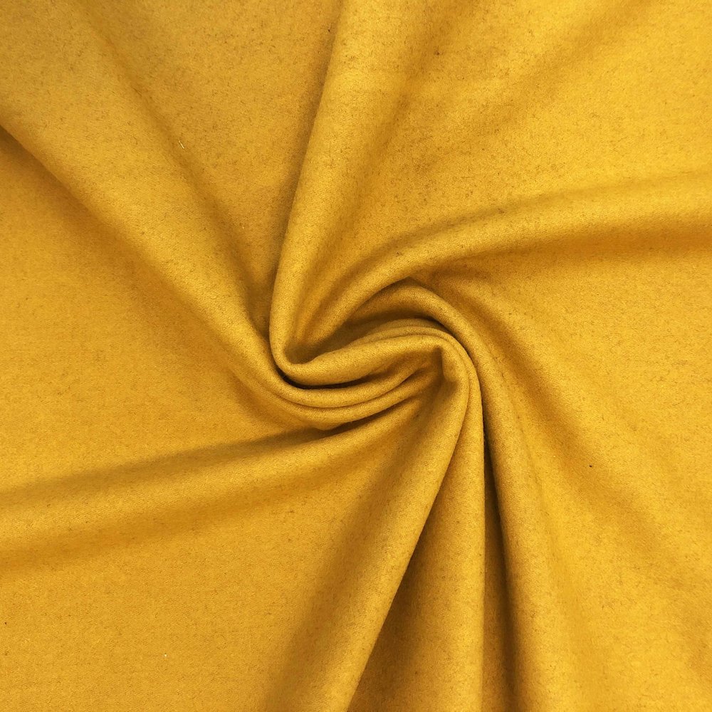 Tissu pour manteau en laine KW03 - jaune Tissu pour manteau en laine KW03 - jaune