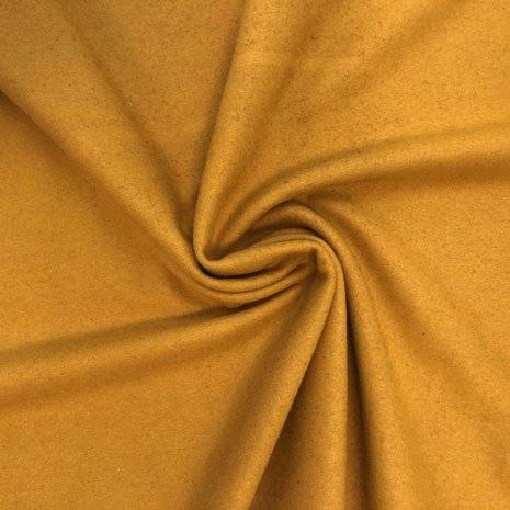Tissu manteau en laine KW09 - jaune ocre