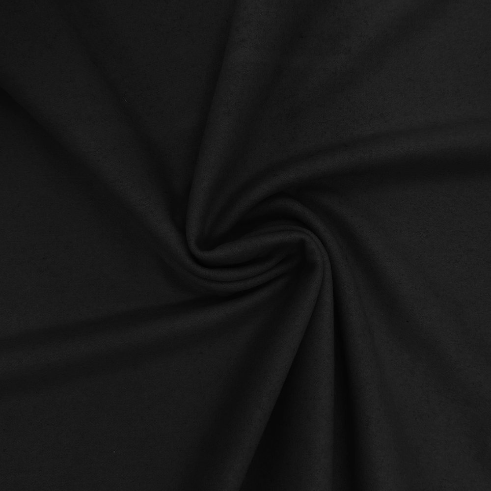Tissu pour manteau en laine KW10 - noir