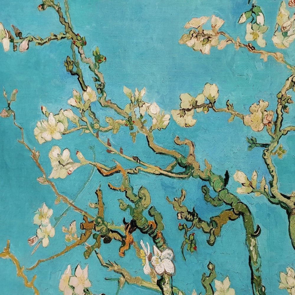 Jersey Inkjet 2437 - Van Gogh / Mandelblüte Jersey Inkjet 2437 - Van Gogh / Mandelblüte