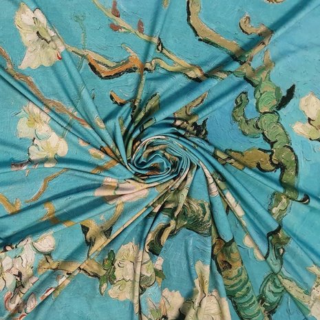 Jersey Inkjet 2437 - Van Gogh / Mandelblüte Jersey Inkjet 2437 - Van Gogh / Mandelblüte