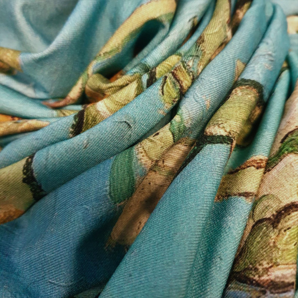 Jersey Inkjet 2437 - Van Gogh / Mandelblüte Jersey Inkjet 2437 - Van Gogh / Mandelblüte