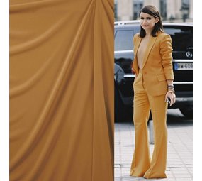 Gabardine Terlenka  Stretch (zwaar) WT85 - okergeel - MOUT