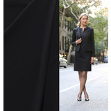 Gabardine Terlenka Stretch (schwer) WT60 - Schwarz