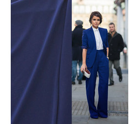 Gabardine Terlenka Stretch (zwaar) WT79 - kobalt blauw Gabardine Terlenka Stretch (zwaar) WT79 - kobalt blauw