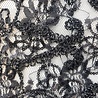 Dentelle avec paillettes KG14 - noir Dentelle avec paillettes KG14 - noir