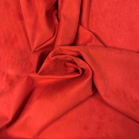 Suedine Stretch SU08 - fel rood Suedine Stretch SU08 - fel rood