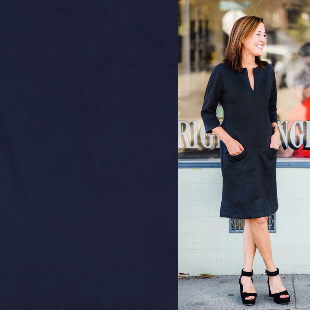 Suedine Stretch SU23 - bleu nuit