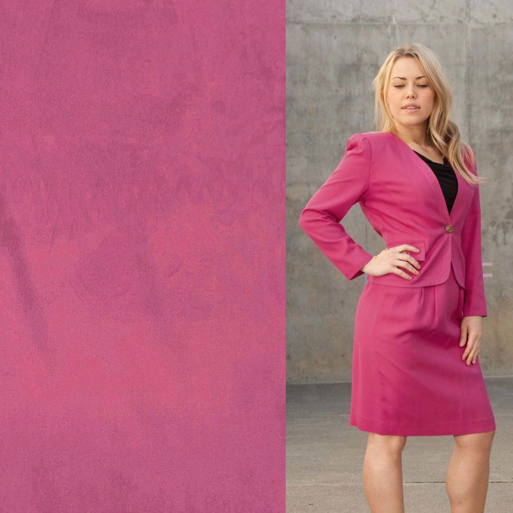 Suedine Stretch SU25 - donker fuchsia Suedine Stretch SU25 - donker fuchsia