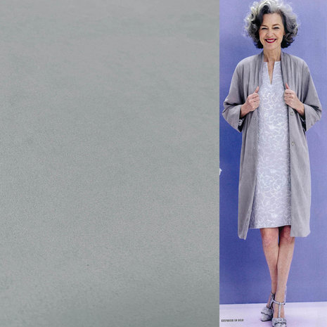 Suedine Stretch SU29 - gris clair Suedine Stretch SU29 - gris clair
