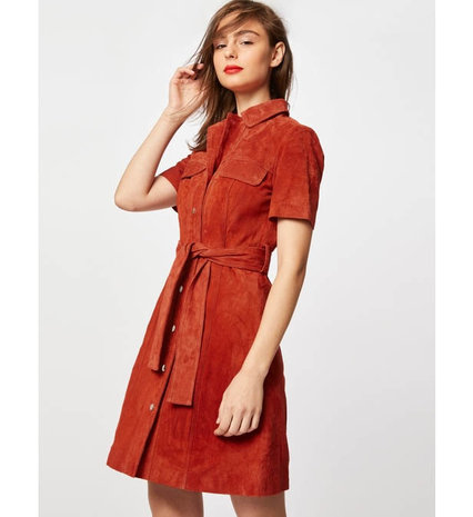 Suedine Stretch SU35 - Brique Suedine Stretch SU35 - Brique