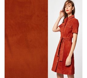 Suedine Stretch SU35 - Brique Suedine Stretch SU35 - Brique