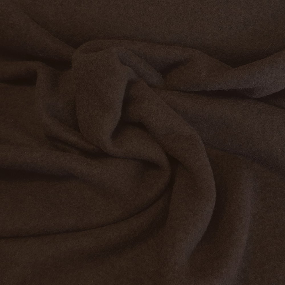 Laine bouillie Uni CW15 - marron foncé