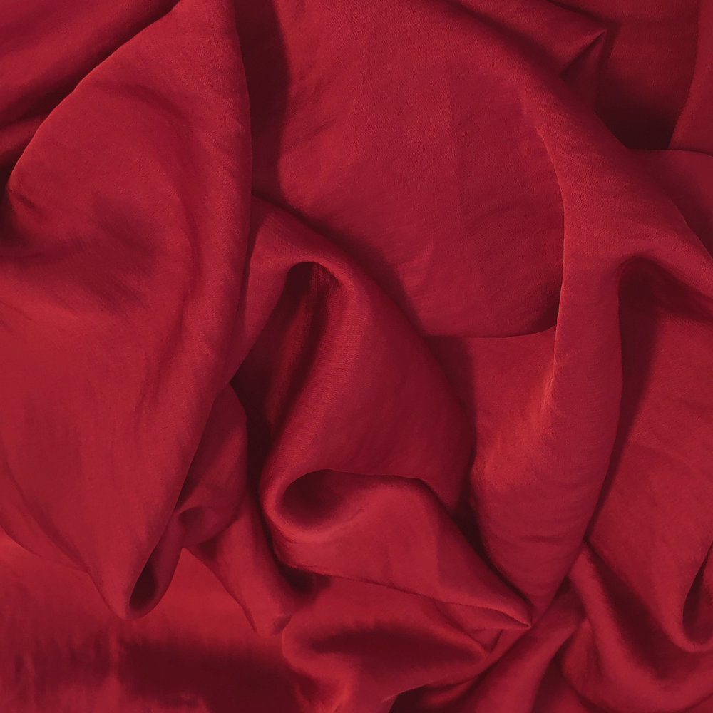 Satin extensible soyeux SI03 - rouge Satin extensible soyeux SI03 - rouge