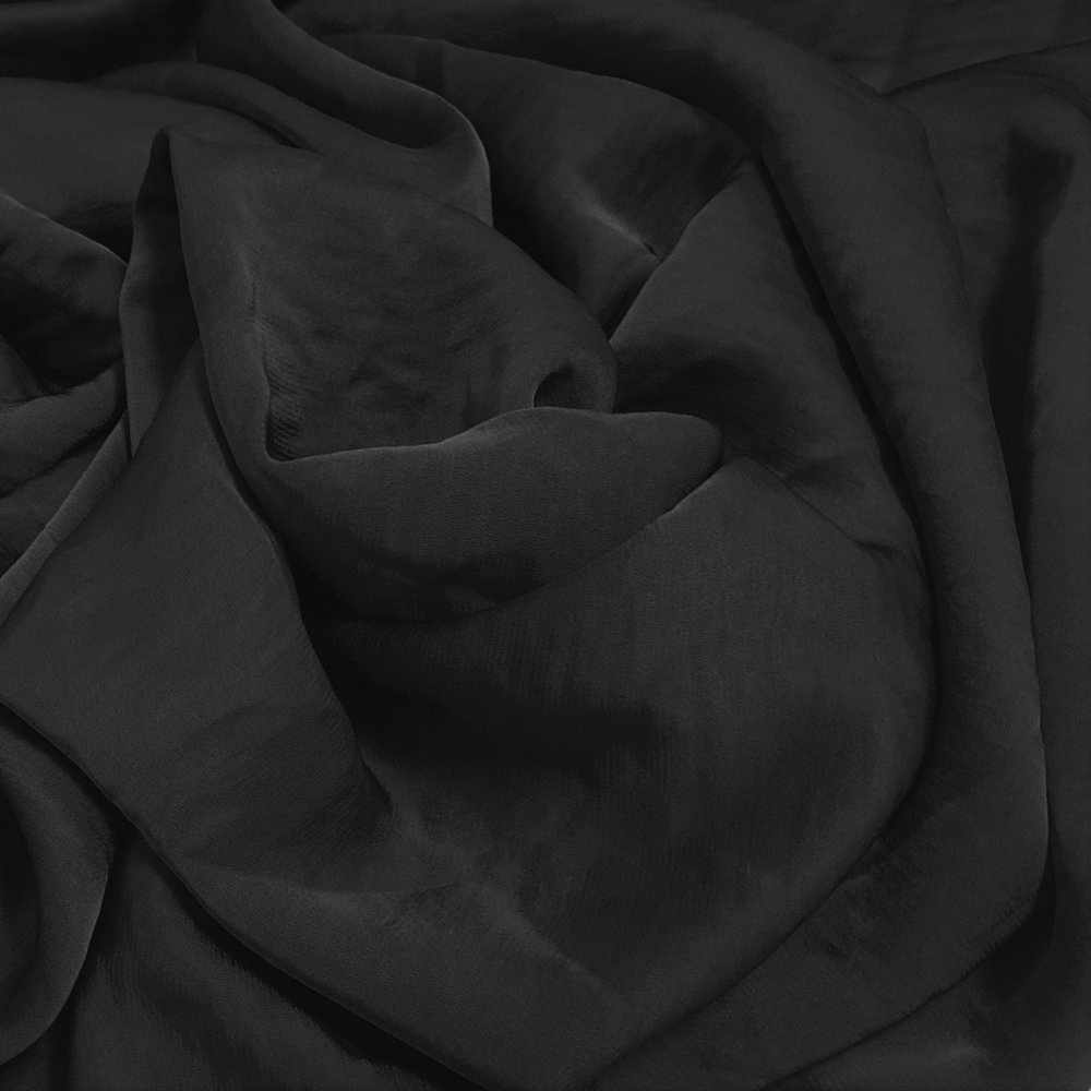 Seidiger Satin-Stretch SI06 - Schwarz