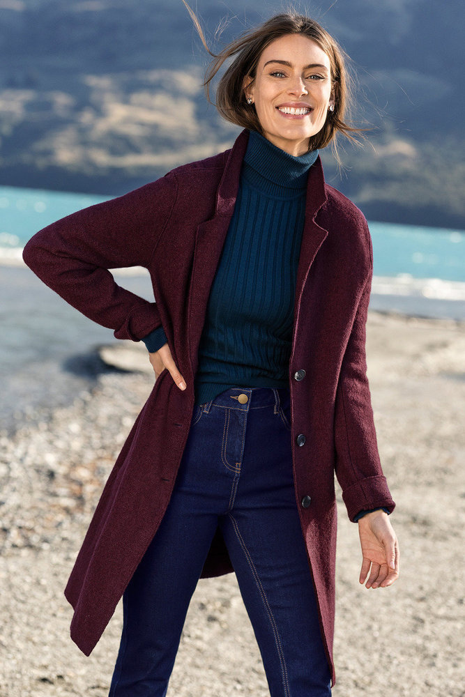 Laine bouillie Uni CW14 - rouge foncé