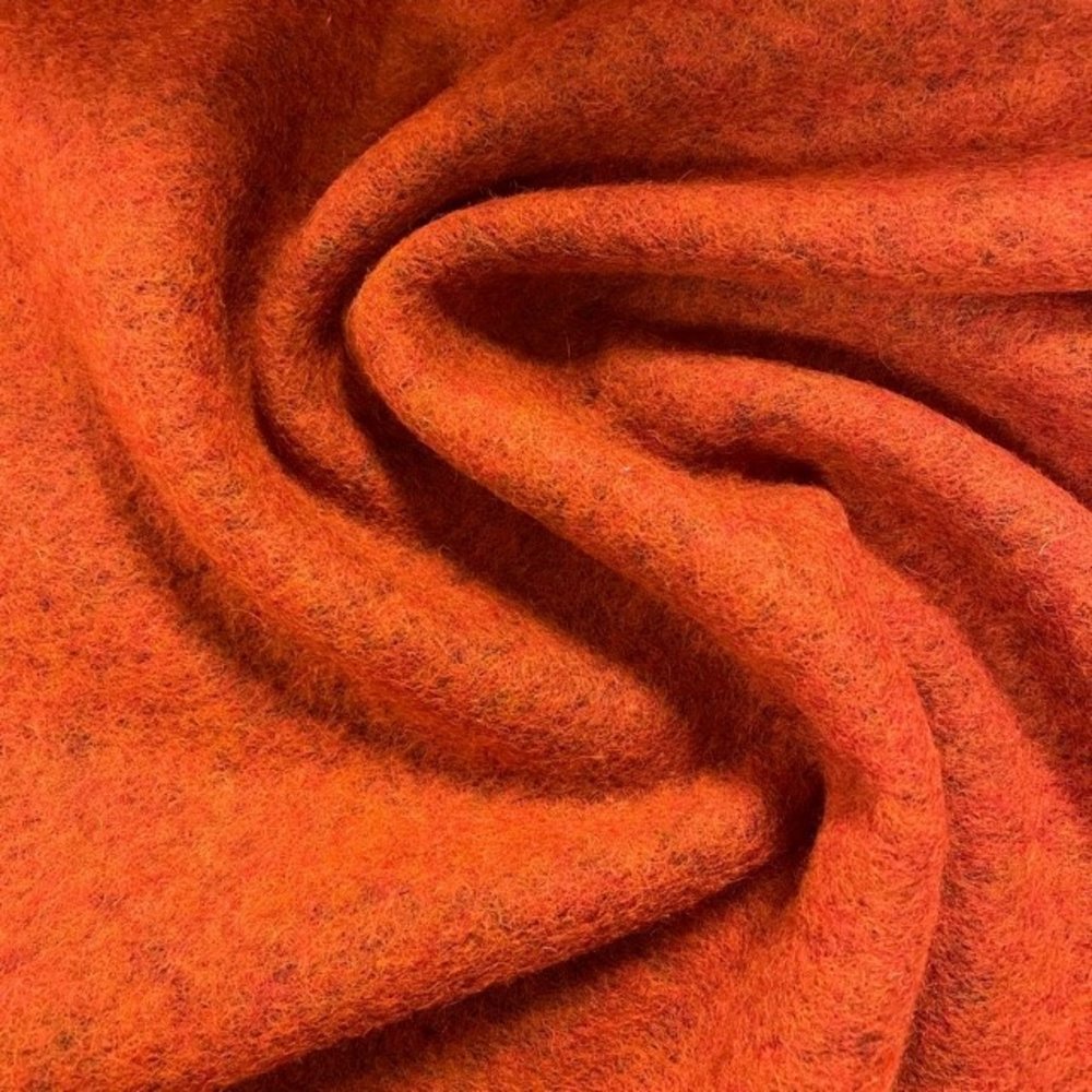 Gekochte Wolle Uni CW22 - burnt orange Gekochte Wolle Uni CW22 - burnt orange