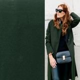 Wool Coat Fabric KW12 - bottles green