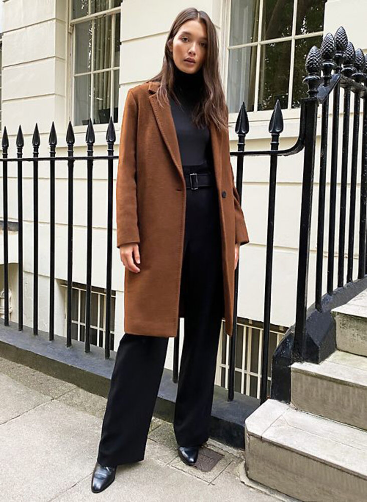 Tissu Manteau Laine KW07 - camel