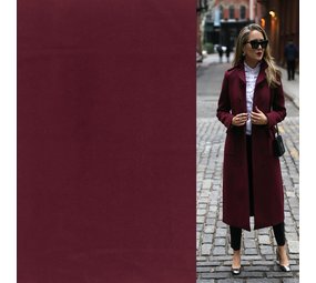 Mantelstoff aus Wolle KW05 – bordeaux