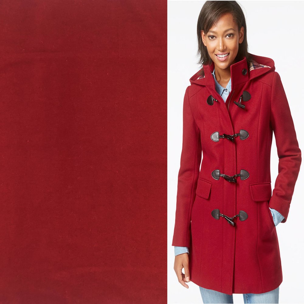 Wollmantelstoff KW04 - rot Wollmantelstoff KW04 - rot