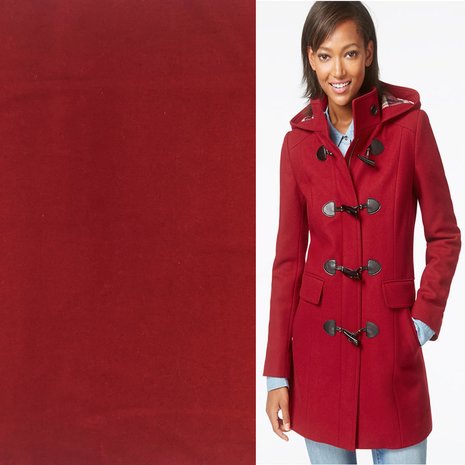 Wollmantelstoff KW04 - rot Wollmantelstoff KW04 - rot