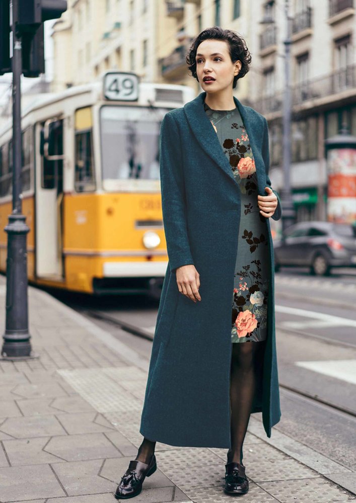 Gekochte Wolle Uni CW11 - petrol