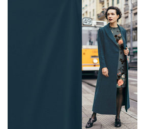 Gekochte Wolle Uni CW11 - petrol Gekochte Wolle Uni CW11 - petrol