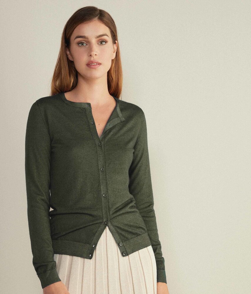 Wol Jersey JW04 - legergroen Wol Jersey JW04 - legergroen