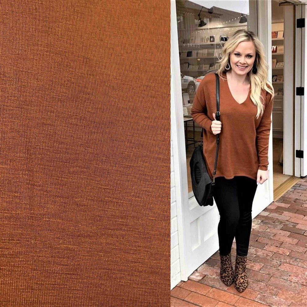 Jersey de laine JW06 - camel Jersey de laine JW06 - camel