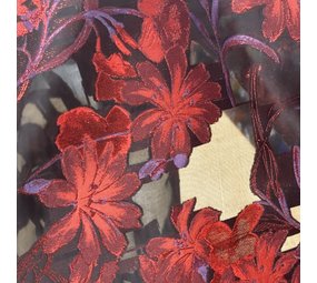 Jacquard coupe fil, transparant 1002 Jacquard coupe fil, transparant 1002