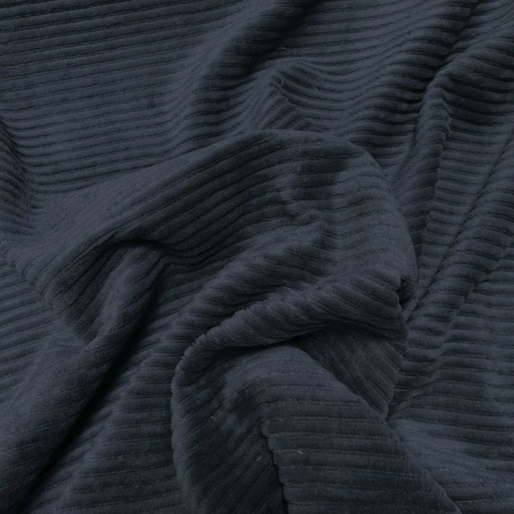 Velours côtelé tricoté CY07 - bleu marine