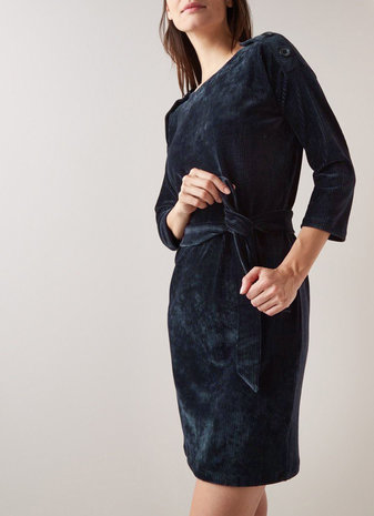 Knitted Corduroy CY07 - navy blue