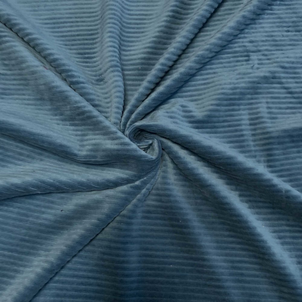 Knitted Corduroy CY11- sea blue Knitted Corduroy CY11- sea blue