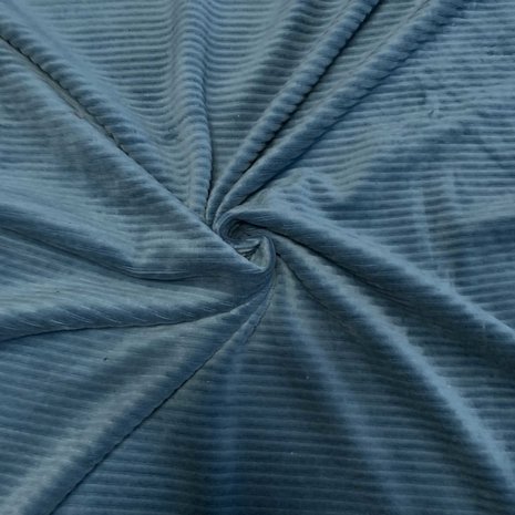 Gebreide Corduroy CY11- zee blauw Gebreide Corduroy CY11- zee blauw