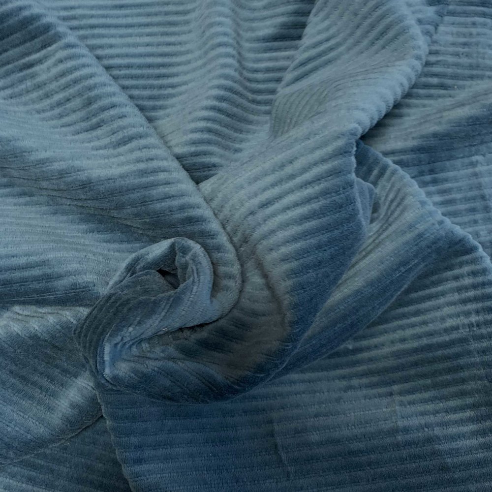 Knitted Corduroy CY11- sea blue Knitted Corduroy CY11- sea blue