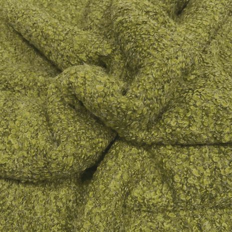 Tricot bouclé BB30 vert olive Tricot bouclé BB30 vert olive