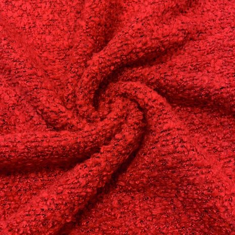 Bouclé Knit BB06 - bright red