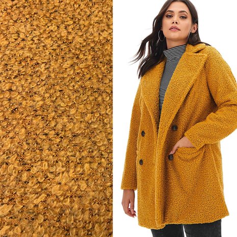 Bouclé Knit BB23 - honey yellow Bouclé Knit BB23 - honey yellow