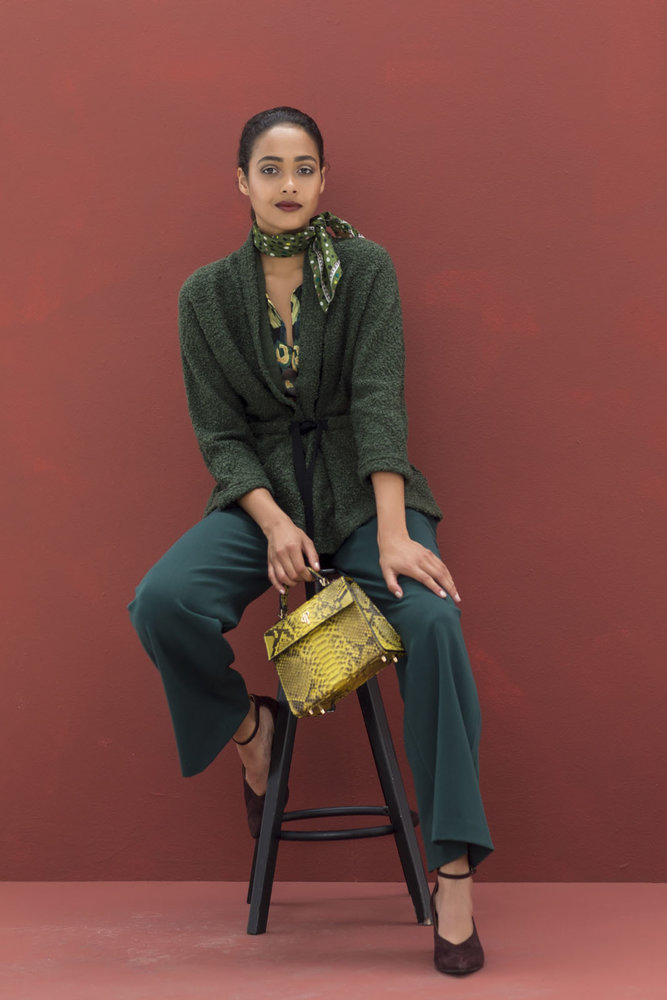 Bouclé Knit BB25 - vert mousse