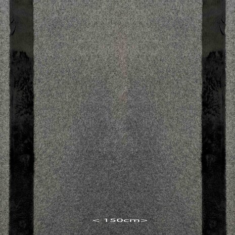 Boiled Wool W47 - gray / black Boiled Wool W47 - gray / black