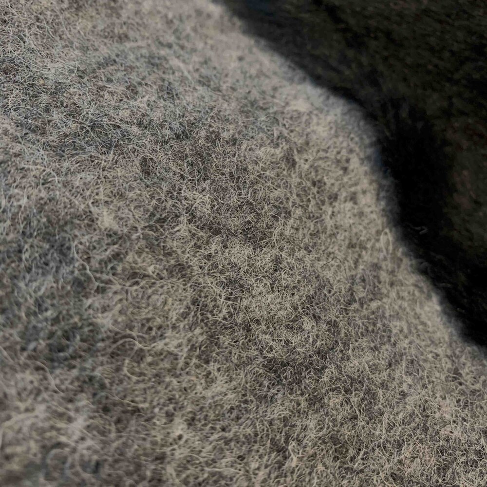 Boiled Wool W47 - gray / black Boiled Wool W47 - gray / black