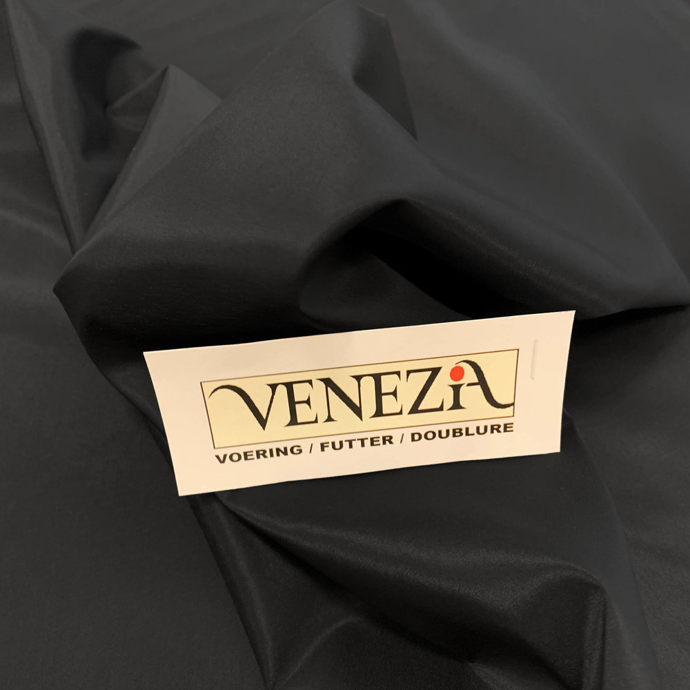Venezia Stretch Voering AS05- zwart