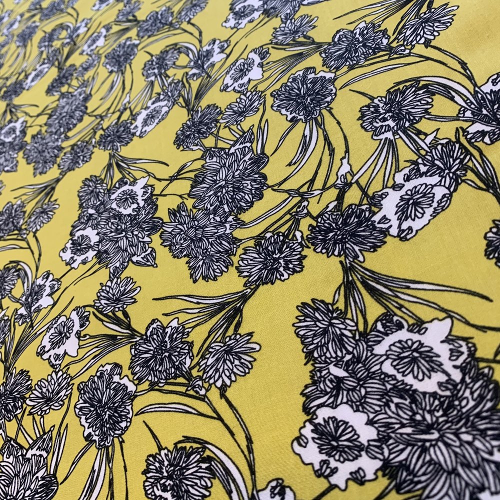 Viscose Popeline avec Dessin 2836