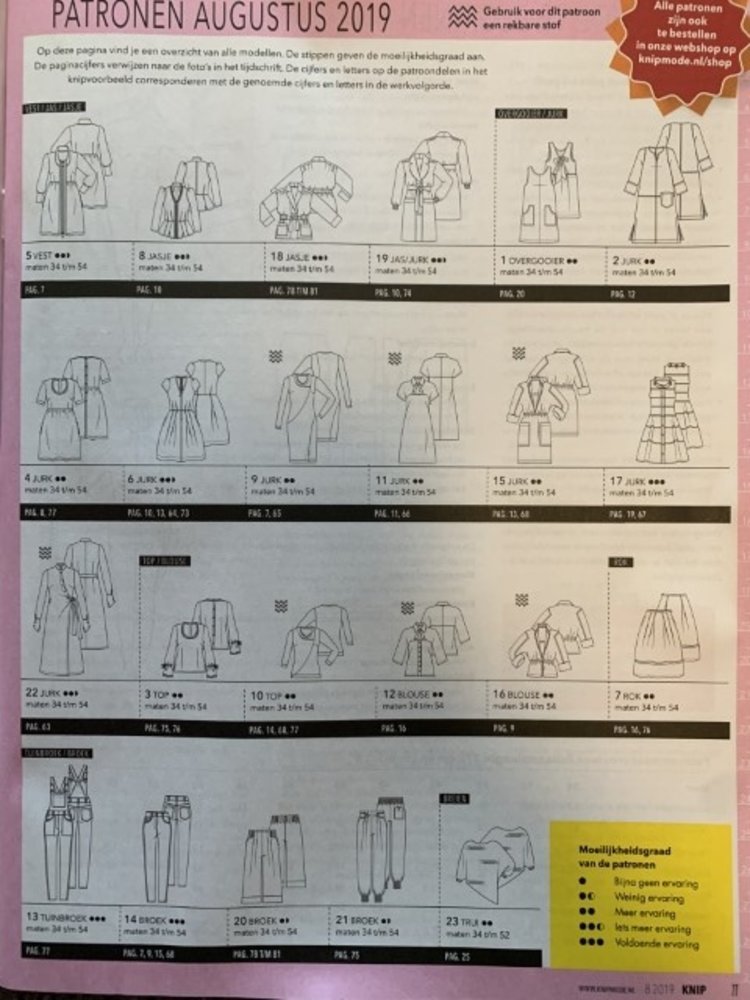 Knipmode 08-2019 Knipmode 08-2019