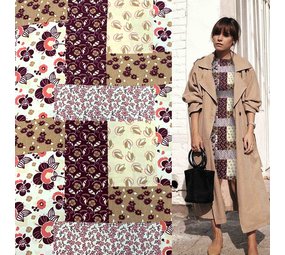 Viscose Poplin with Dessin 2844